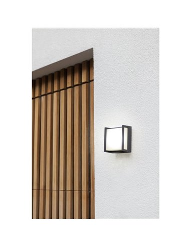 Aplique de exterior LED QUBO MINI cuadrado antracita 9,5W 3000K/4000K