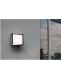 QUBO MINI aplique LED quadrado antracite para exterior 9,5W 3000K/4000K