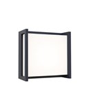 QUBO MINI applique murale extérieure LED carrée anthracite 9,5W 3000K/4000K