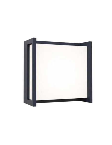 Aplique de exterior LED QUBO MINI cuadrado antracita 9,5W 3000K/4000K