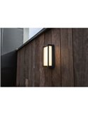 Aplique exterior LED QUBO rectangular antracita 3000K/4000K con y sin sensor de movimiento