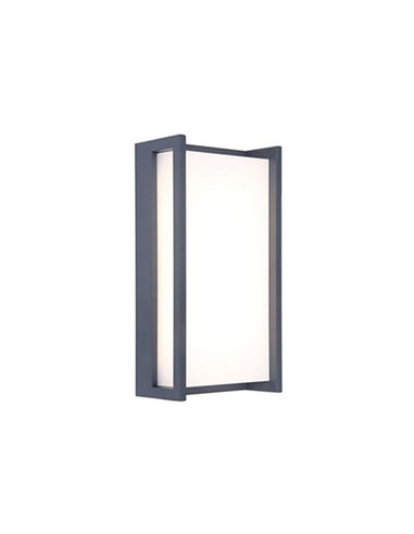 Aplique exterior LED QUBO rectangular antracita 3000K/4000K con y sin sensor de movimiento