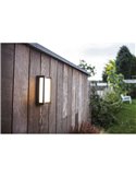 Aplique exterior LED QUBO rectangular antracita 3000K/4000K con y sin sensor de movimiento