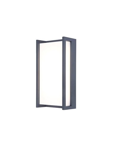 Aplique exterior LED QUBO rectangular antracita 3000K/4000K con y sin sensor de movimiento