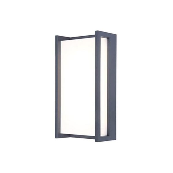 Applique d'extérieur LED rectangulaire anthracite QUBO 3000K/4000K avec et sans détecteur de mouvement