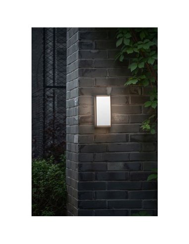 Applique d'extérieur LED rectangulaire anthracite QUBO 3000K/4000K avec et sans détecteur de mouvement
