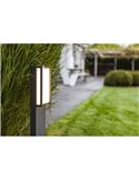Baliza exterior LED QUBO  17W 3000K con y sin sensor de movimiento 