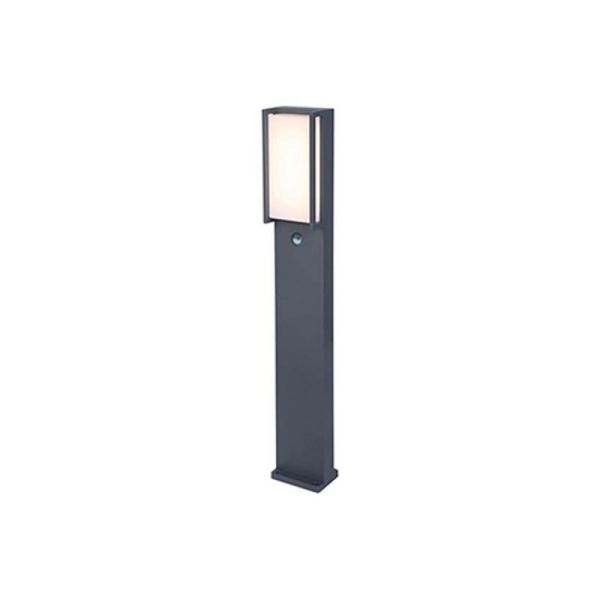 Baliza exterior LED QUBO  17W 3000K con y sin sensor de movimiento 