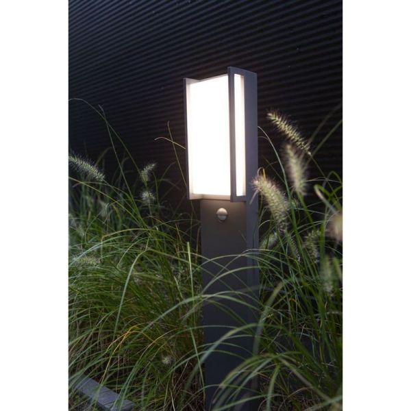 Farol externo LED QUBO 17W 3000K com e sem sensor de movimento