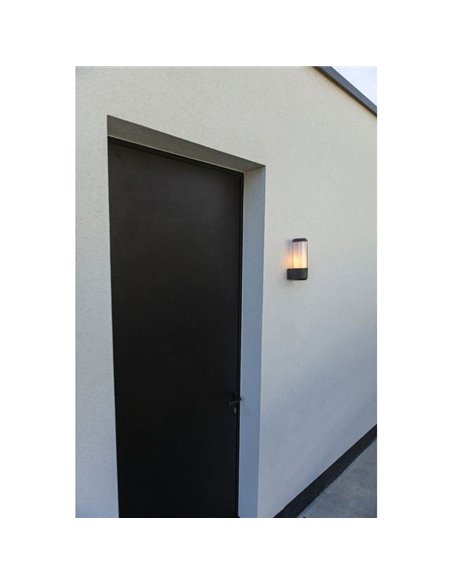 Lámpara de exterior HEROS cilíndrica de hoja perenne 15W E27 IP44 con o sin sensor 