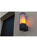 Lámpara de exterior HEROS cilíndrica de hoja perenne 15W E27 IP44 con o sin sensor 