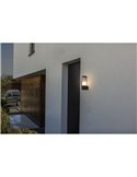 Lámpara de exterior HEROS cilíndrica de hoja perenne 15W E27 IP44 con o sin sensor 