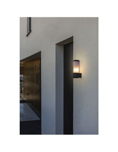 Lâmpada exterior cilíndrica evergreen HEROS 15W E27 IP44 com ou sem sensor