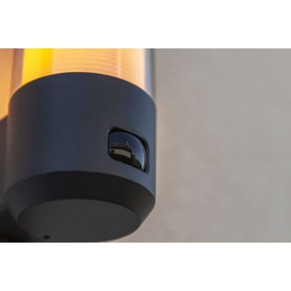 Lámpara de exterior HEROS cilíndrica de hoja perenne 15W E27 IP44 con o sin sensor 