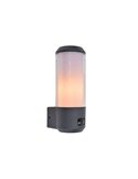 Lámpara de exterior HEROS cilíndrica de hoja perenne 15W E27 IP44 con o sin sensor 