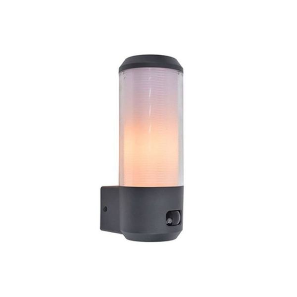 Lámpara de exterior HEROS cilíndrica de hoja perenne 15W E27 IP44 con o sin sensor 