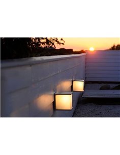 Aplique para exterior BOX CUBE cuadrado antracita E27 60W  2