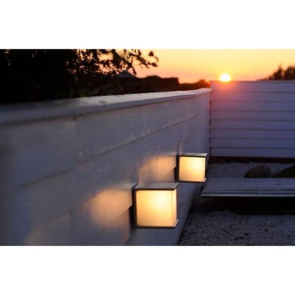 Aplique para exterior BOX CUBE cuadrado antracita E27 60W 