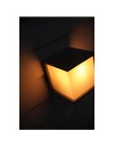 Aplique para exterior BOX CUBE cuadrado antracita E27 60W 