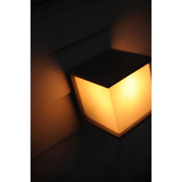 Aplique para exterior BOX CUBE cuadrado antracita E27 60W 