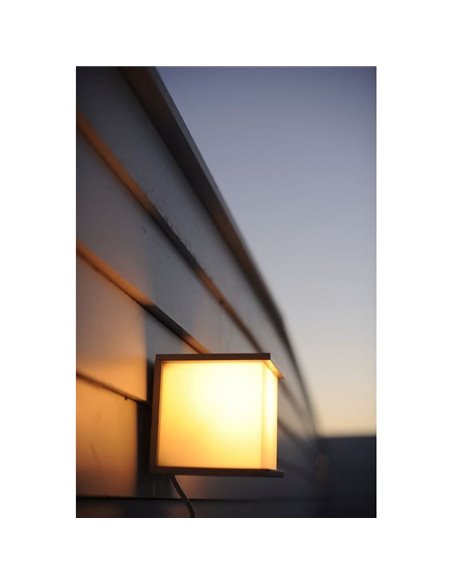 Aplique para exterior BOX CUBE cuadrado antracita E27 60W 