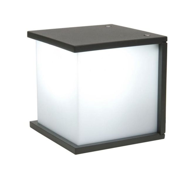 Aplique para exterior BOX CUBE cuadrado antracita E27 60W 