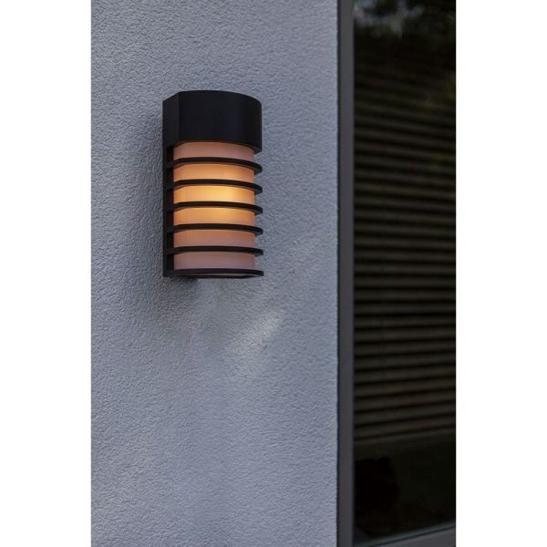 Applique FULTON pour jardin au design noir élégant E27 40W