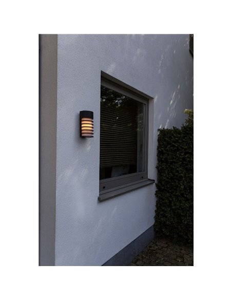 Aplique FULTON para jardín con diseño elegante negro E27 40W