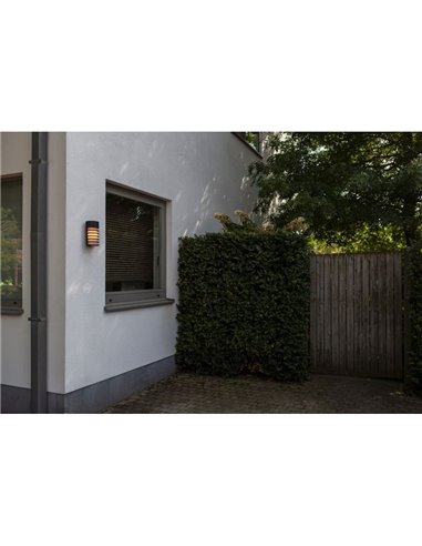 Aplique FULTON para jardín con diseño elegante negro E27 40W