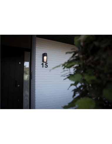 Aplique GU10 com lâmpada invisível, para exterior URBAN cilíndrico antracite