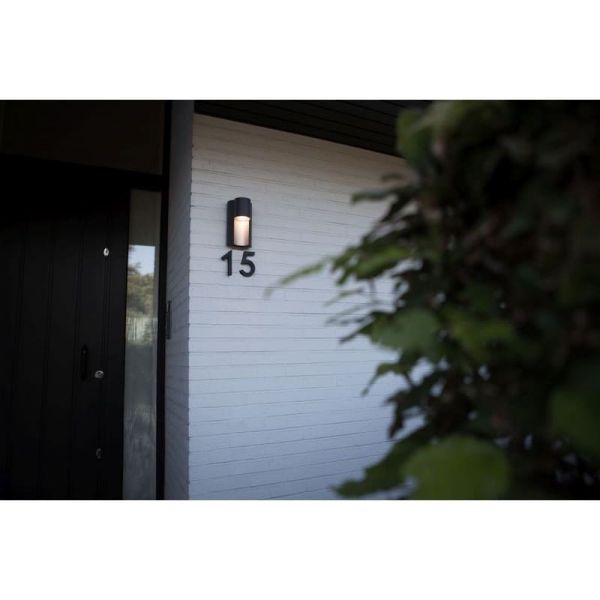 Aplique GU10 con bombilla invisible, para exterior URBAN cilindrico antracita