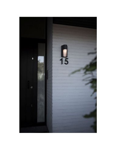 Aplique GU10 com lâmpada invisível, para exterior URBAN cilíndrico antracite