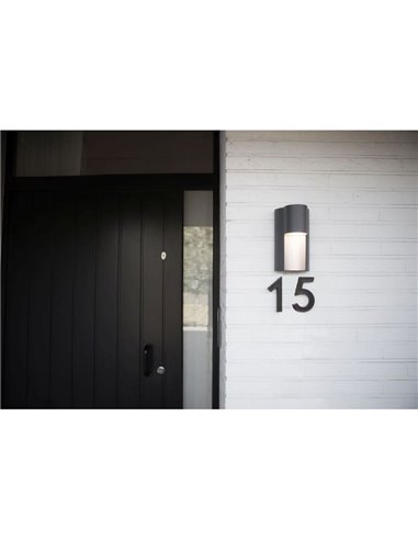 Applique GU10 avec ampoule invisible, pour extérieur URBAN cylindrique anthracite