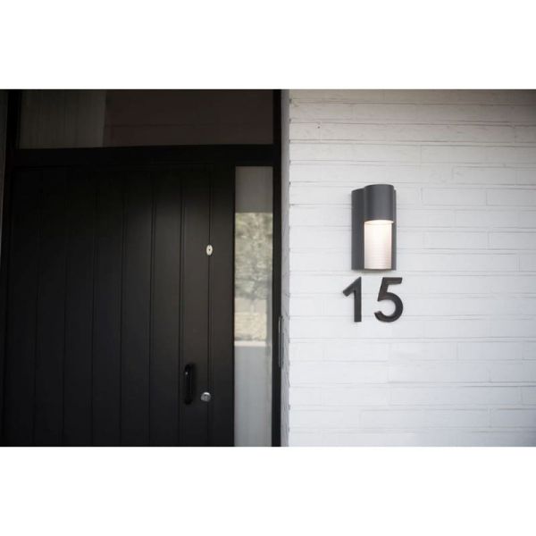 Aplique GU10 com lâmpada invisível, para exterior URBAN cilíndrico antracite