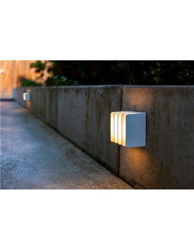 Aplique de exterior LED GRIDY con diseño de parrilla 14,5W 3000K