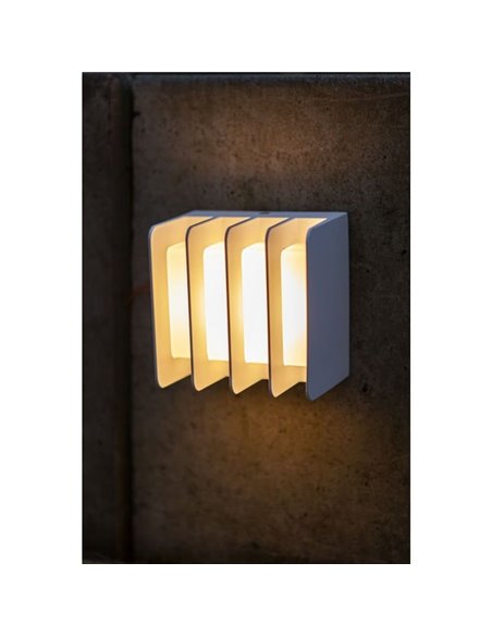 Aplique de exterior LED GRIDY con diseño de parrilla 14,5W 3000K