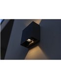 Aplique exterior LED GEMINI BEAMS cuadrado arriba y abajo con luz ajustable 3000K/4000K negro/antracita/blanco