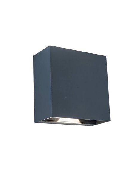 Aplique exterior LED GEMINI BEAMS cuadrado arriba y abajo con luz ajustable 3000K/4000K negro/antracita/blanco