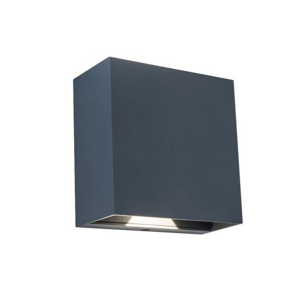 Aplique exterior LED GEMINI BEAMS cuadrado arriba y abajo con luz ajustable 3000K/4000K negro/antracita/blanco