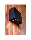 Aplique exterior LED GEMINI BEAMS cuadrado arriba y abajo con luz ajustable 3000K/4000K negro/antracita/blanco