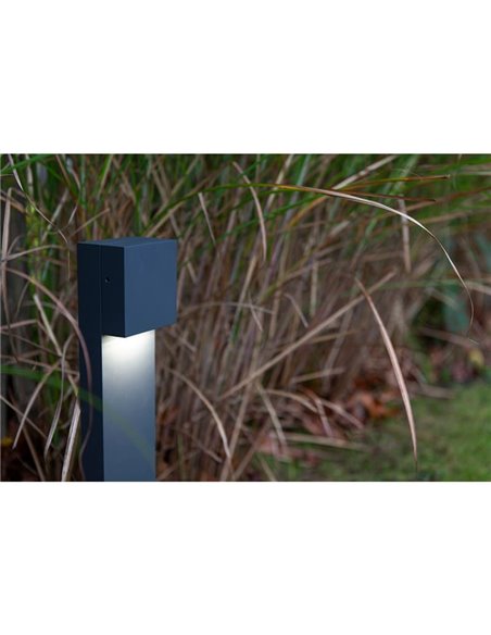 Poste de Luz exterior LED GEMINI XK 3000K/4000K negro/antracita