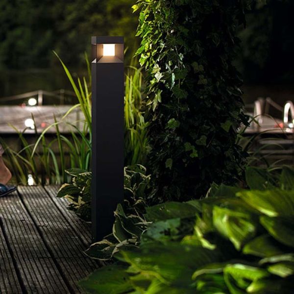 Baliza Exterior Philips LED My Garden Parterre 9W Aluminio Negra | LeonLeds