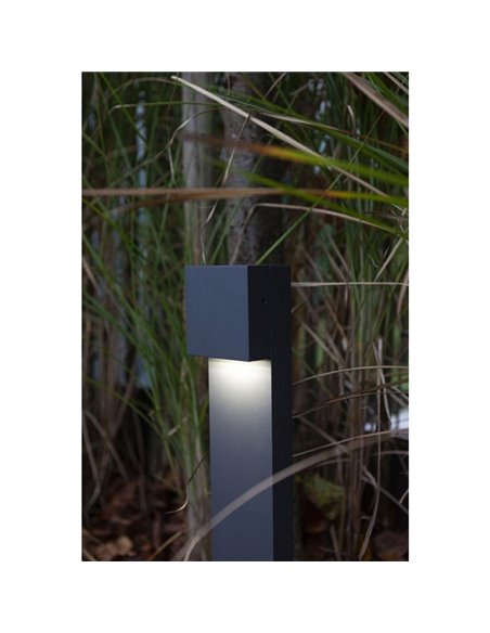 Poste de Luz exterior LED GEMINI XK 3000K/4000K negro/antracita
