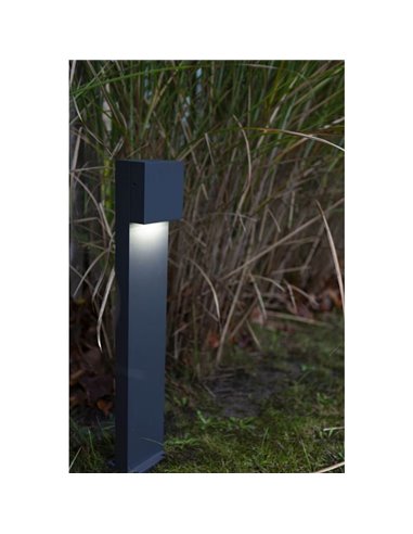 Poste de Luz exterior LED GEMINI XK 3000K/4000K negro/antracita