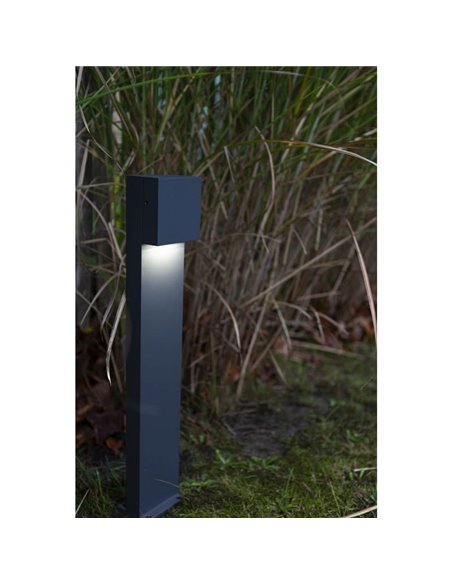 Poste de Luz exterior LED GEMINI XK 3000K/4000K negro/antracita
