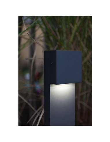 Poste de Luz exterior LED GEMINI XK 3000K/4000K negro/antracita
