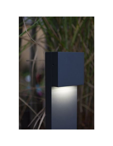Poste de Luz exterior LED GEMINI XK 3000K/4000K negro/antracita
