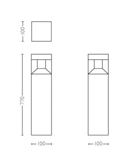 Philips LED My Garden Parterre 9 W Farol Externo Alumínio Preto | Leon Leds-Led ...