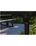 Poste de Luz exterior LED GEMINI XK 3000K/4000K negro/antracita