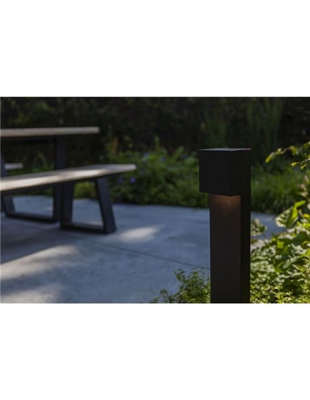 Poste de Luz exterior LED GEMINI XK 3000K/4000K negro/antracita